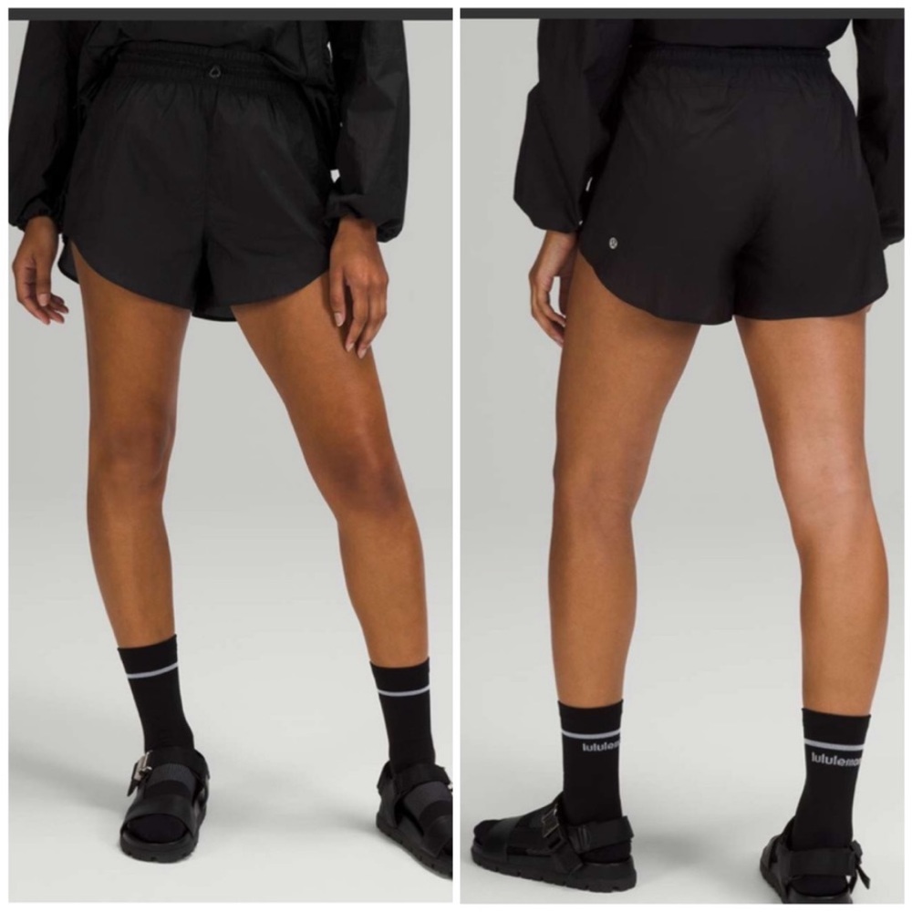NWOT Lululemon Step Out High Rise Short 3" in Black
